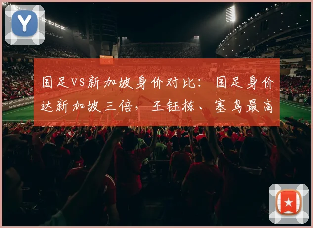 国足vs新加坡身价对比：国足身价达新加坡三倍，王钰栋、塞鸟最高